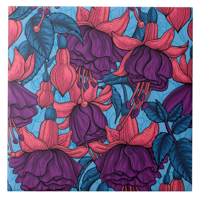 Fuchsia Tile (Front)