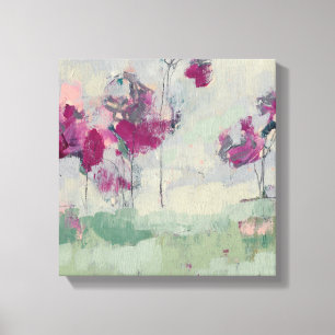 Fuchsia Treeline Canvas Print