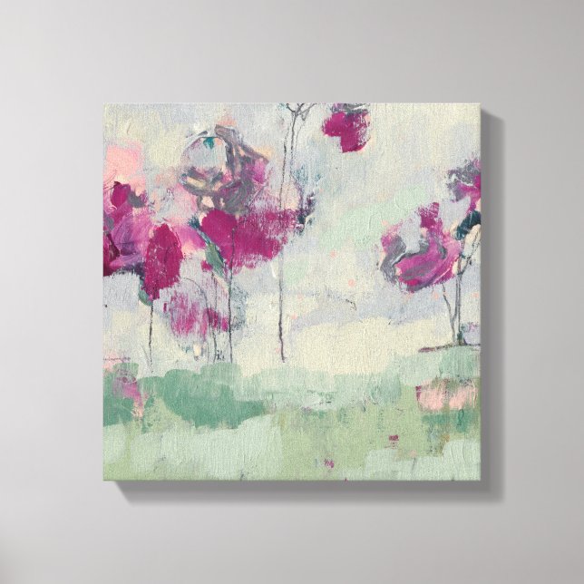 Fuchsia Treeline Canvas Print (Front)