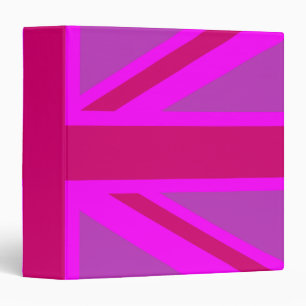 Fuchsia Union Jack Binder