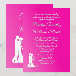 Fuchsia Wedding Invitation
