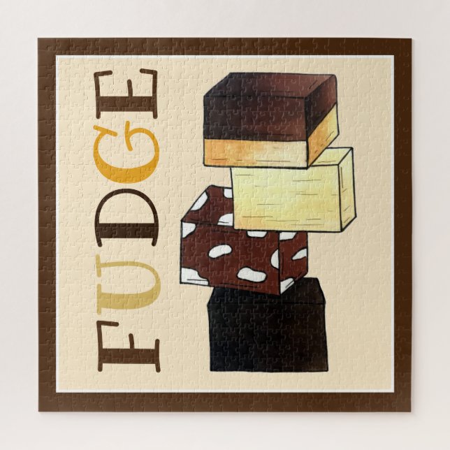 Fudge Stack Confection Confectionery Candy Sweets Jigsaw Puzzle (Vertical)