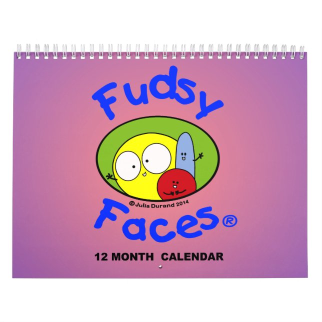 "Fudsy fait face" - au calendrier de 12 mois (Protection)