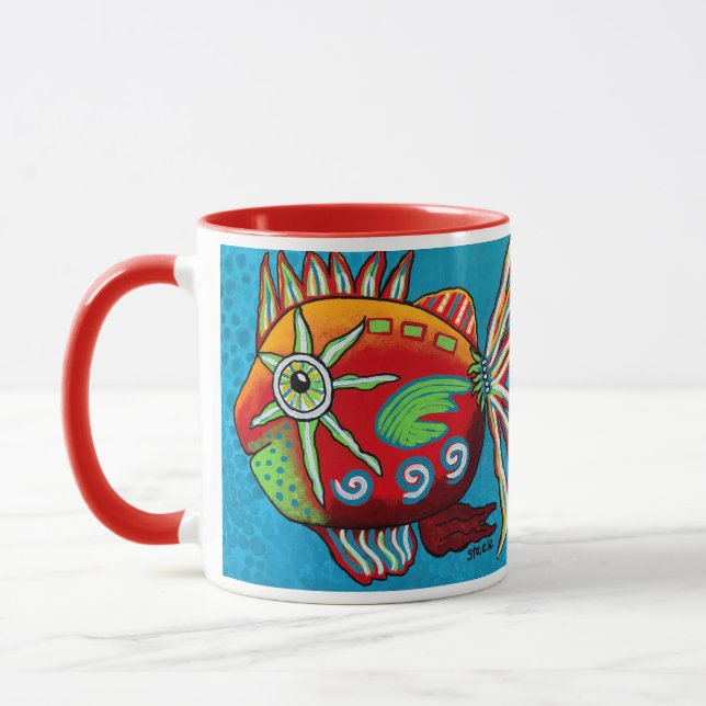 "Fuego" 11 oz Beverage Mug (Left)