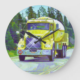 Fuel & Gas Tanker Truck Wall Clock