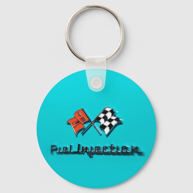 Fuel Injection Badge Keychain (Front)