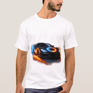 Fuel the Fire Neon Sports Car T-Shirt