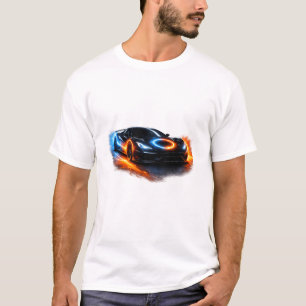 Fuel the Fire Neon Sports Car T-Shirt