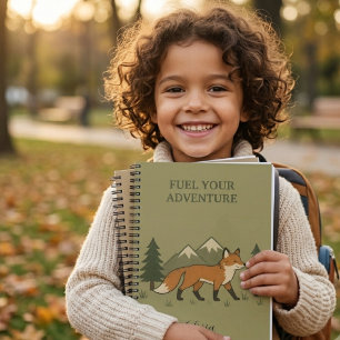 Fuel Your Adventure Personalized Fox Notebook