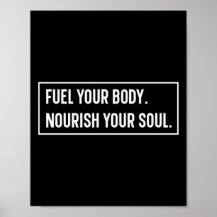 Fuel Your Body. Sticker Poster