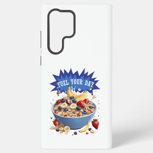 Fuel Your Day Cereal Samsung Galaxy S22 Ultra Case (Back)