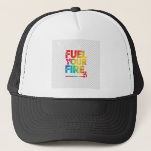 Fuel Your Fire, T-shirt design Trucker Hat
