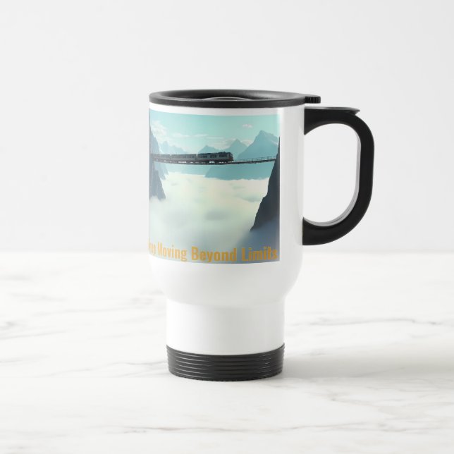  Fuel Your Morning – Keep Moving Beyond Limits  Travel Mug (Right)