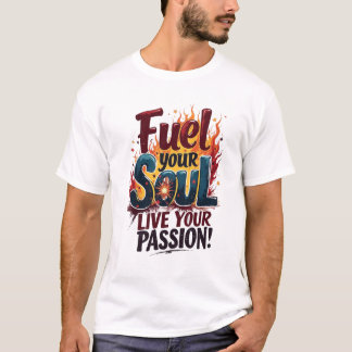 Fuel Your Soul Live Passion Flame Shirt T-Shirt