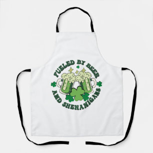 Fueled By Beer And Shenanigans Apron