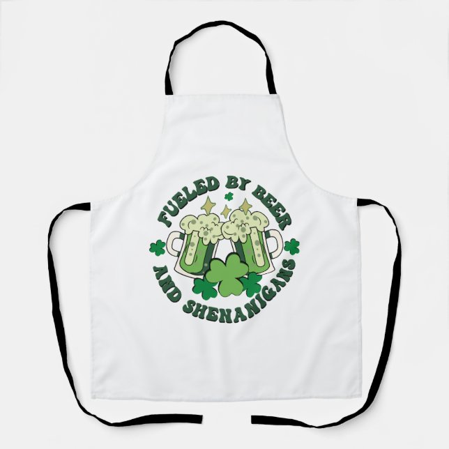 Fueled By Beer And Shenanigans Apron (Front)