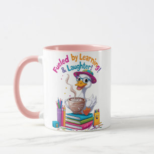Fueled by Learning Goose Mug – Back to School Fun