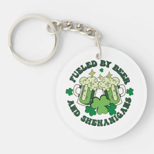Fuelled By Beer And Shenanigans Keychain