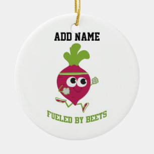 Fuelled By Beets Ceramic Ornament