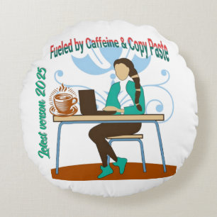 Fuelled by Caffeine & Copy Paste Pillow
