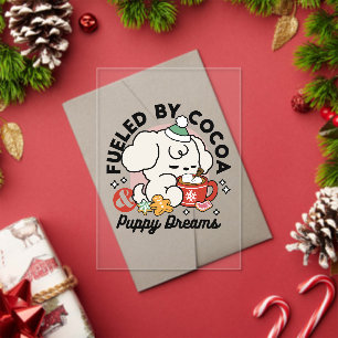 Fuelled by Cocoa and Puppy Dreams – Cute Winter Do Acrylic Invitations
