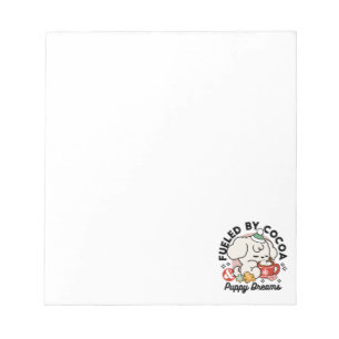 Fuelled by Cocoa and Puppy Dreams – Cute Winter Do Notepad