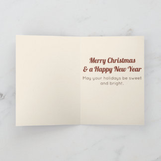 Fuelled by Cocoa, Cookies & Jolly Vibes Gingerbrea Card