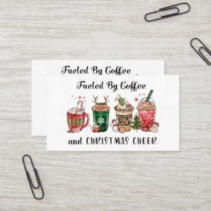 Fuelled by Coffee and Christmas Cheer Business Card