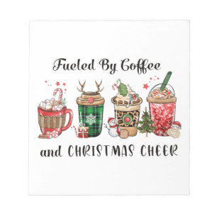 Fuelled by Coffee and Christmas Cheer Notepad