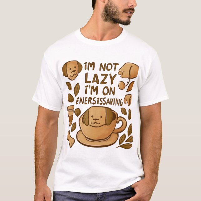 Fuelled by Coffee and Dog Cuddles Tee (Front)