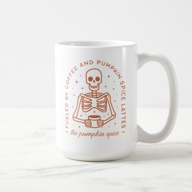 Fuelled By Coffee and Pumpkin Spice Lattes Coffee Mug (Right)