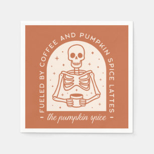 Fuelled By Coffee and Pumpkin Spice Lattes Napkin