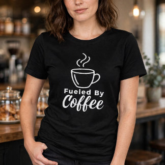 Fuelled By Coffee Funny Caffeine Lover Tri-Blend Shirt