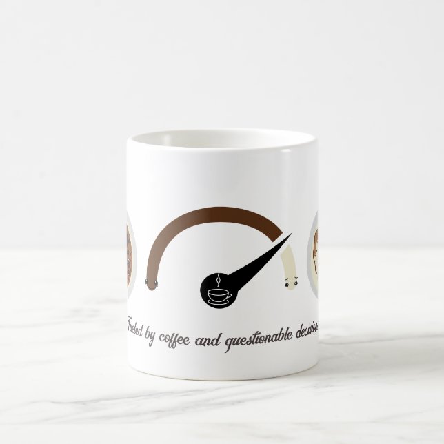Fuelled by Coffee&Questionable Decisions Low Energ Coffee Mug (Center)