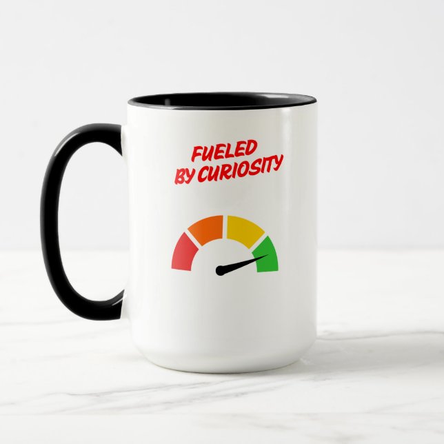 Fuelled by Curiosity Mug (Left)