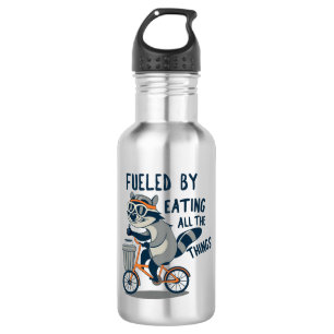 Fuelled By Eating All The Things Racoon Cycling 532 Ml Water Bottle