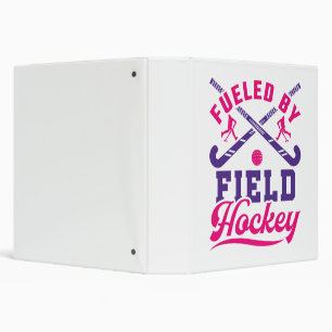 Fuelled by Field Hockey Cute Player Team Binder