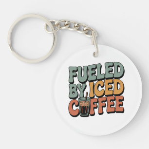 Fuelled by Iced Coffee Keychain