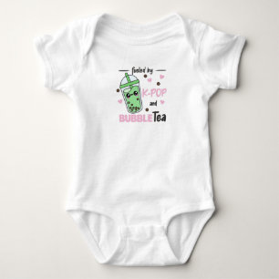 Fuelled By K-Pop And Bubble Tea Kawaii Boba Tea Baby Bodysuit