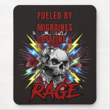 Fuelled by Migraines Pure Liquid Rage Skull