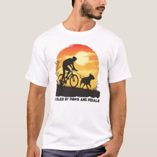 Fuelled by Paws and Pedals – Vintage Bikejoring T-Shirt