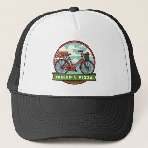 Fuelled By Pizza Bike Trucker Hat