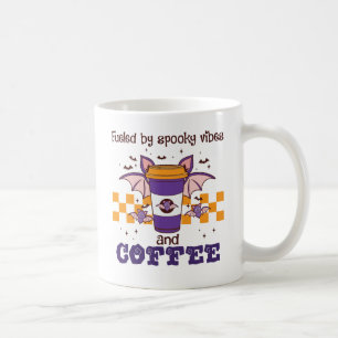 Fuelled By Spooky Vibes and Coffee – Halloween Bat Mug