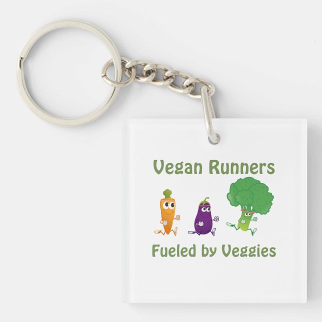 Fuelled by Veggies Keychain (Front)