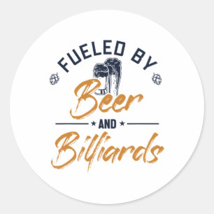 Fuelled  classic round sticker