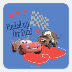 Fuelled up for Fun! Square Sticker
