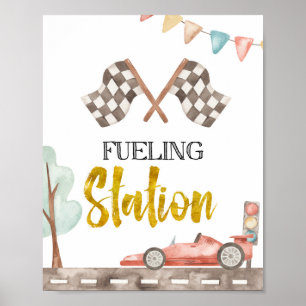 Fuelling Station Racing Sign