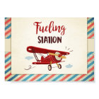Fuelling station Sign Airplane Drinks fuel Table