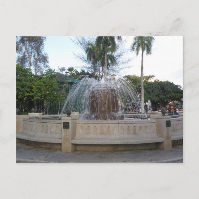 Fuente Plaza de Caguas Postcard (Front)