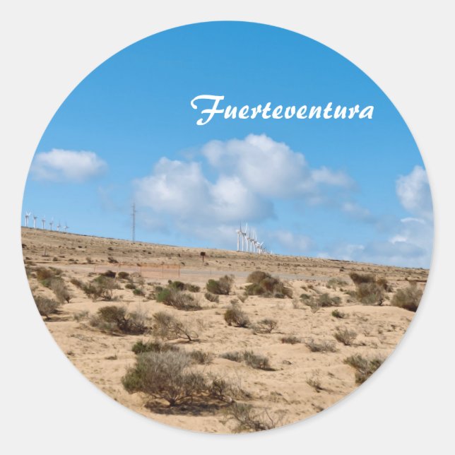Fuerteventura Classic Round Sticker (Front)